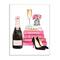 Stupell Industries Fashion Books, Heels & Champagne Glam Wall Plaque